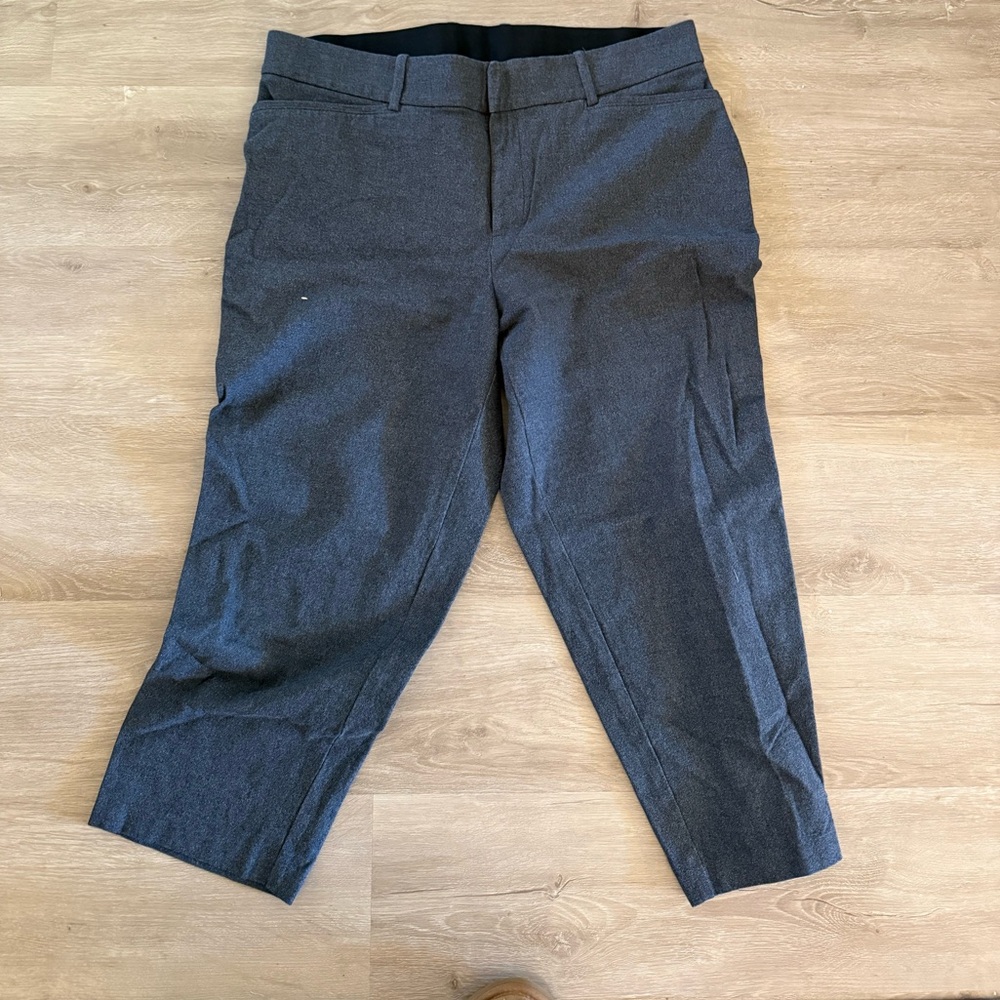 Crop gray dress pants